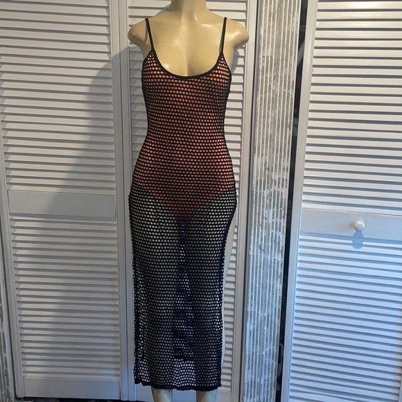 Fashion Nova Dresses & Skirts - Fashion Nova Metropolis Fishnet Dress size M